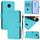 For Nokia C10 / C20 Skin Feel Solid Color Leather Phone Case with Lanyard(Lake Blue) For Nokia C10 / C20 Skin Feel Solid Color Leather Phone Case with Lanyard(Lake Blue)