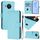 For Nokia X20 / X10 Skin Feel Solid Color Leather Phone Case with Lanyard(Sky Blue) For Nokia X20 / X10 Skin Feel Solid Color Leather Phone Case with Lanyard(Sky Blue)