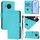 For Nokia X20 / X10 Skin Feel Solid Color Leather Phone Case with Lanyard(Lake Blue) For Nokia X20 / X10 Skin Feel Solid Color Leather Phone Case with Lanyard(Lake Blue)