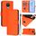 For Nokia 6.3 / G20 / G10 Skin Feel Solid Color Leather Phone Case with Lanyard(Orange)