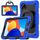 For Xiaomi Redmi Pad SE 8.7 2024 D Type Silicone Hybrid PC Tablet Case with Handle Holder(Blue) For Xiaomi Redmi Pad SE 8.7 2024 D Type Silicone Hybrid PC Tablet Case with Handle Holder(Blue)