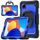 For Xiaomi Redmi Pad SE 8.7 2024 D Type Silicone Hybrid PC Tablet Case with Handle Holder(Blue PC) For Xiaomi Redmi Pad SE 8.7 2024 D Type Silicone Hybrid PC Tablet Case with Handle Holder(Blue PC)