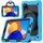 For Xiaomi Redmi Pad SE 8.7 2024 D Type Silicone Hybrid PC Tablet Case with Handle Holder(Light Blue) For Xiaomi Redmi Pad SE 8.7 2024 D Type Silicone Hybrid PC Tablet Case with Handle Holder(Light Blue)