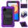 For Xiaomi Redmi Pad SE 8.7 2024 Turntable Holder Silicone Hybrid PC Tablet Case(Purple+Black) For Xiaomi Redmi Pad SE 8.7 2024 Turntable Holder Silicone Hybrid PC Tablet Case(Purple+Black)