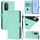 Per Honor 50 SE / Huawei nova 9 SE Custodia in pelle tinta unita effetto pelle con cordino (verde menta) Per Honor 50 SE / Huawei nova 9 SE Custodia in pelle tinta unita effetto pelle con cordino (verde menta)