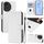 Custodia per telefono in pelle tinta unita For Honor Play 50 con cordino (bianco) Custodia per telefono in pelle tinta unita For Honor Play 50 con cordino (bianco)