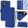 Per Honor 50 Pro / Huawei nova 9 Pro Custodia in pelle tinta unita con cordino (blu scuro) Per Honor 50 Pro / Huawei nova 9 Pro Custodia in pelle tinta unita con cordino (blu scuro)