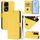 Custodia per telefono in pelle tinta unita per Honor 80 GT Skin Feel con cordino (giallo limone) Custodia per telefono in pelle tinta unita per Honor 80 GT Skin Feel con cordino (giallo limone)
