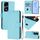 Custodia in pelle tinta unita per Honor 80 GT Skin Feel con cordino (blu cielo) Custodia in pelle tinta unita per Honor 80 GT Skin Feel con cordino (blu cielo)