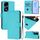 Custodia in pelle tinta unita per Honor 80 GT Skin Feel con cordino (Lake Blue) Custodia in pelle tinta unita per Honor 80 GT Skin Feel con cordino (Lake Blue)
