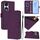 Custodia per telefono in pelle tinta unita per Honor 90 con cordino (viola) Custodia per telefono in pelle tinta unita per Honor 90 con cordino (viola)