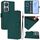 Per Honor 90 Smart / X7b 5G / 4G Custodia in pelle tinta unita con cordino (verde scuro) Per Honor 90 Smart / X7b 5G / 4G Custodia in pelle tinta unita con cordino (verde scuro)