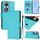 Per Honor 90 Smart / X7b 5G / 4G Custodia in pelle tinta unita con cordino (Lake Blue) Per Honor 90 Smart / X7b 5G / 4G Custodia in pelle tinta unita con cordino (Lake Blue)