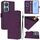 Per Honor 90 Smart / X7b 5G / 4G Custodia in pelle tinta unita con cordino (viola) Per Honor 90 Smart / X7b 5G / 4G Custodia in pelle tinta unita con cordino (viola)