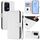 Custodia per telefono in pelle tinta unita con cordino per Honor 200 Lite Global Skin Feel (bianco) Custodia per telefono in pelle tinta unita con cordino per Honor 200 Lite Global Skin Feel (bianco)