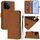 Custodia per telefono in pelle tinta unita Smart Skin Feel per Honor 200 con cordino (marrone) Custodia per telefono in pelle tinta unita Smart Skin Feel per Honor 200 con cordino (marrone)