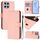 Per Honor X8 5G / X6 4G / 70 Lite 5G Custodia in pelle tinta unita con cordino (rosa) Per Honor X8 5G / X6 4G / 70 Lite 5G Custodia in pelle tinta unita con cordino (rosa)