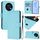 Per Honor X30 5G / X9 5G / X9 4G Custodia in pelle tinta unita effetto pelle con cordino (blu cielo) Per Honor X30 5G / X9 5G / X9 4G Custodia in pelle tinta unita effetto pelle con cordino (blu cielo)