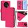 Per Honor X30 5G / X9 5G / X9 4G Custodia in pelle tinta unita effetto pelle con cordino (rosso rosa) Per Honor X30 5G / X9 5G / X9 4G Custodia in pelle tinta unita effetto pelle con cordino (rosso rosa)