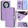 Per Honor X40 / X9a / Magic5 Lite Custodia in pelle tinta unita con cordino (viola lavanda) Per Honor X40 / X9a / Magic5 Lite Custodia in pelle tinta unita con cordino (viola lavanda)