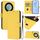 Custodia per telefono in pelle tinta unita per Honor X40 / X9a / Magic5 Lite con cordino (giallo limone) Custodia per telefono in pelle tinta unita per Honor X40 / X9a / Magic5 Lite con cordino (giallo limone)