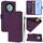 Per Honor X40 / X9a / Magic5 Lite Custodia in pelle tinta unita con cordino (viola) Per Honor X40 / X9a / Magic5 Lite Custodia in pelle tinta unita con cordino (viola)