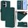 Custodia per telefono in pelle tinta unita per Honor X40i con cordino (verde scuro) Custodia per telefono in pelle tinta unita per Honor X40i con cordino (verde scuro)