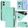 Per Sony Xperia 10 VI 2024 Custodia in pelle tinta unita con cordino (verde menta) Per Sony Xperia 10 VI 2024 Custodia in pelle tinta unita con cordino (verde menta)