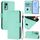Per Ulefone Note 14 Custodia in pelle tinta unita con cordino (verde menta) Per Ulefone Note 14 Custodia in pelle tinta unita con cordino (verde menta)