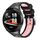 Per Huawei Watch GT 2e Cinturino in silicone con foro tondo a due colori (nero rosa chiaro) Per Huawei Watch GT 2e Cinturino in silicone con foro tondo a due colori (nero rosa chiaro)