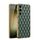 Per Samsung Galaxy S23 + 5G GKK Rhombus Pattern Galvanotecnica Plain PU Custodia per telefono (verde)