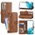 Per Samsung Galaxy S23 5G Custodia per telefono in pelle con cerniera in pelle d'olio (marrone) Per Samsung Galaxy S23 5G Custodia per telefono in pelle con cerniera in pelle d'olio (marrone)