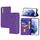 Per Samsung Galaxy S23 5G Custodia per telefono in pelle magnetica con cuciture a trama tessuta (viola) Per Samsung Galaxy S23 5G Custodia per telefono in pelle magnetica con cuciture a trama tessuta (viola)