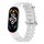 Per Xiaomi Mi Band 7/6/5/4/3 cinturino traspirante in silicone marino tinta unita (bianco) Per Xiaomi Mi Band 7/6/5/4/3 cinturino traspirante in silicone marino tinta unita (bianco)