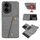 Custodia magnetica per telefono con doppia fibbia e slot per schede per Honor 300 (grigio) Custodia magnetica per telefono con doppia fibbia e slot per schede per Honor 300 (grigio)