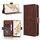 Per Honor X60 Pro 5G / X9C 5G Custodia in pelle con texture in vitello e slot per schede (marrone)