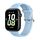 Per Honor Watch 5 cinturino in silicone morbido con fibbia argentata tinta unita (blu) Per Honor Watch 5 cinturino in silicone morbido con fibbia argentata tinta unita (blu)