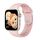 Per Honor Watch 5 cinturino in silicone con fibbia inversa tinta unita (rosa) Per Honor Watch 5 cinturino in silicone con fibbia inversa tinta unita (rosa)
