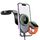 hoco HW28 Excelso 2 in 1 Supporto per console centrale auto wireless per ricarica rapida (nero grigio)