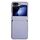 Per Samsung Galaxy Z Flip6 Custodia per telefono con texture in pelle tinta unita con asse magnetico integrato (viola) Per Samsung Galaxy Z Flip6 Custodia per telefono con texture in pelle tinta unita con asse magnetico integrato (viola)
