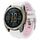 Per Garmin Fenix 8 AMOLED 43mm Cinturino in silicone con fibbia in acciaio argentato e sgancio rapido (bianco rosa) Per Garmin Fenix 8 AMOLED 43mm Cinturino in silicone con fibbia in acciaio argentato e sgancio rapido (bianco rosa)