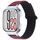 Per Redmi Watch 5 / Watch 4 Cinturino in silicone magnetico a forma di I con montatura in metallo argentato (rosso vino nero)