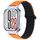 Per Redmi Watch 5 / Watch 4 Cinturino in silicone magnetico a forma di I con cornice in metallo argentato (arancione nero) Per Redmi Watch 5 / Watch 4 Cinturino in silicone magnetico a forma di I con cornice in metallo argentato (arancione nero)