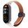 Per Xiaomi Smart Band 9/8 Cinturino pieghevole in pelle microfibra con fibbia magnetica (rosa ciliegia + albicocca)