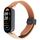 Per Xiaomi Smart Band 9/8 Cinturino per orologio in microfibra con fibbia magnetica pieghevole (arancione+crema) Per Xiaomi Smart Band 9/8 Cinturino per orologio in microfibra con fibbia magnetica pieghevole (arancione+crema)