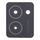 Per HMD Vibe Obiettivo fotocamera posteriore originale (nero)
