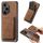 Per Honor 300 Pro Retro Leather Card Bag Custodia magnetica per telefono (marrone) Per Honor 300 Pro Retro Leather Card Bag Custodia magnetica per telefono (marrone)