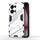 Per OPPO Reno13 Pro 5G Global Punk Armor 2 in 1 PC + TPU Custodia per telefono con supporto (bianco)