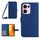 Per OPPO Reno13 Pro Custodia in pelle con stampa a fiore di sole e cordino per telefono cellulare con chiusura a scatto (blu scuro) Per OPPO Reno13 Pro Custodia in pelle con stampa a fiore di sole e cordino per telefono cellulare con chiusura a scatto (blu scuro)