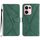 Per OPPO Reno13 Pro Custodia per telefono in pelle goffrata con cuciture globali (verde) Per OPPO Reno13 Pro Custodia per telefono in pelle goffrata con cuciture globali (verde)